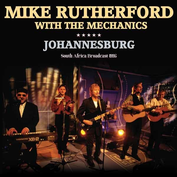 CD cover: Mike Rutherford and The Mechanics performing live on stage.