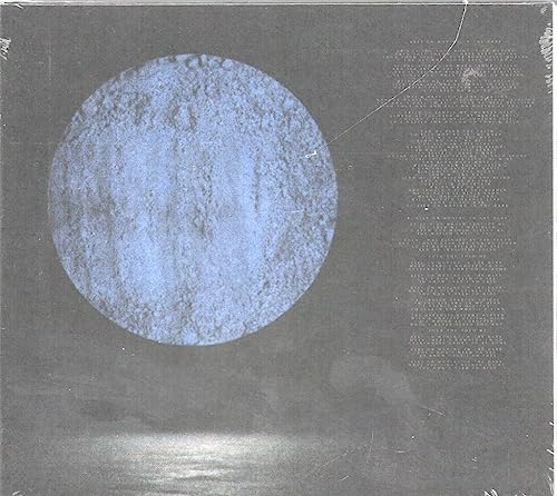 CD cover with a textured blue circle and vertical text.
