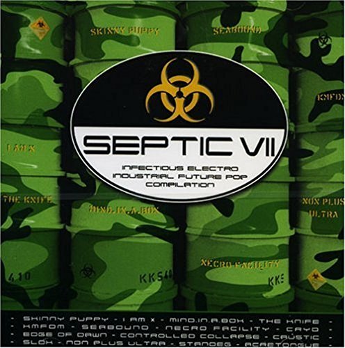 CD cover with green camouflage, biohazard symbol, and band names listed.