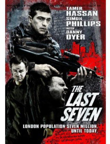 DVD cover for "The Last Seven" featuring men with weapons.