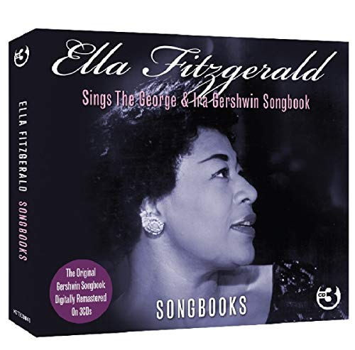 Ella Fitzgerald CD cover, portrait of singer with songbook title.
