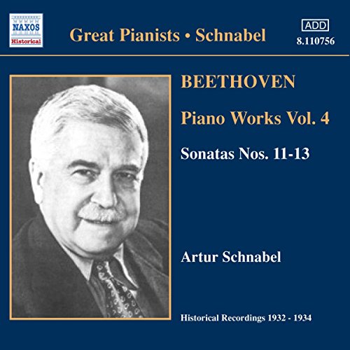 CD cover featuring a portrait of pianist Artur Schnabel and text details.