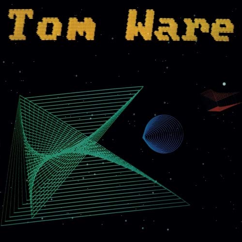 Tom Ware album cover with geometric shapes and a dark space background.