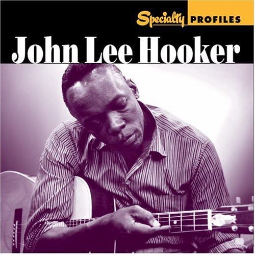 CD cover featuring blues musician John Lee Hooker playing guitar.