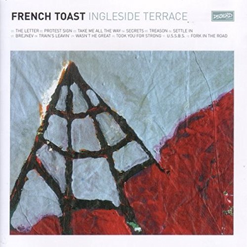 CD cover for French Toast - Ingleside Terrace, abstract red and white design.