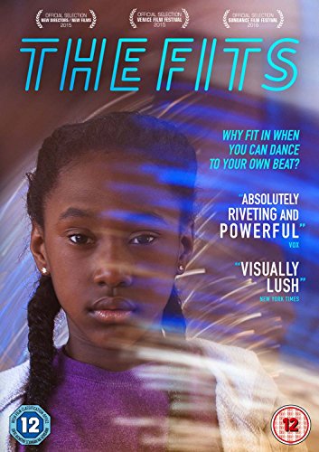 DVD cover for "The Fits" featuring a young Black woman’s portrait.
