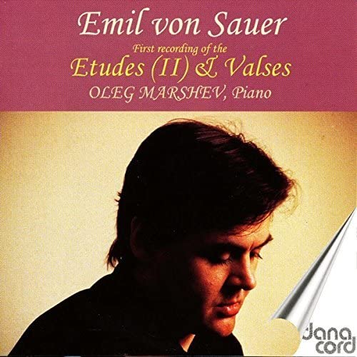 CD cover featuring pianist Oleg Marshev in profile with text details.