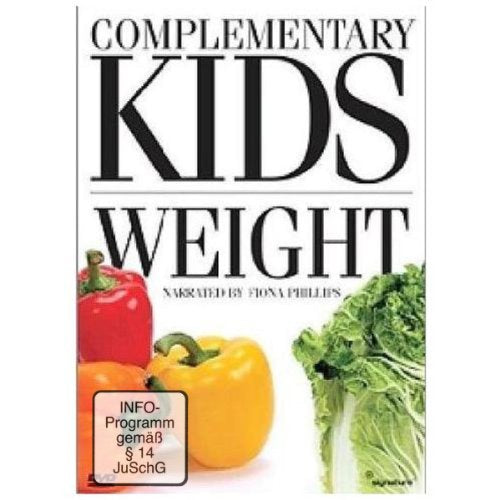 DVD cover for "Complementary Kids - Weight" featuring peppers and lettuce.
