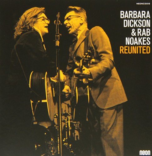 Barbara Dickson and Rab Noakes performing with guitars, CD cover.