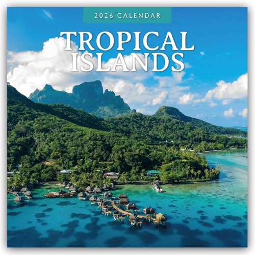 Tropical Islands 2026 Square Wall Calendar