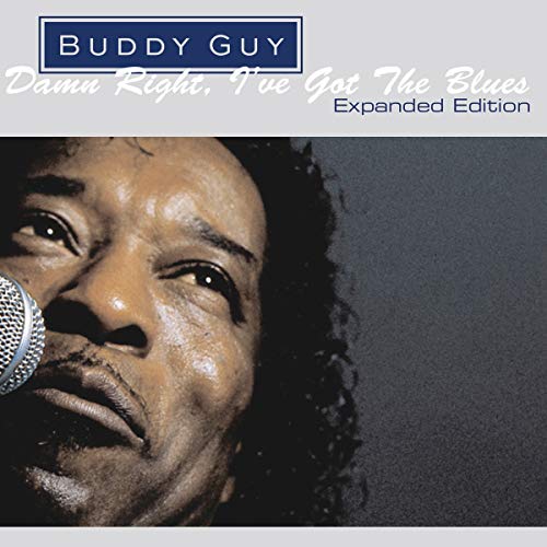 Buddy Guy album cover featuring a close-up of the musician singing.