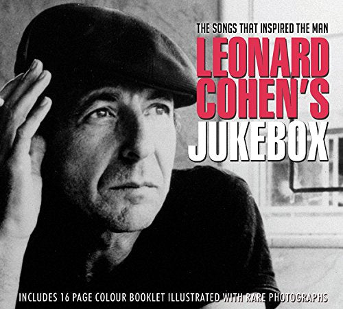 CD cover of Leonard Cohen’s Jukebox featuring a black and white portrait.