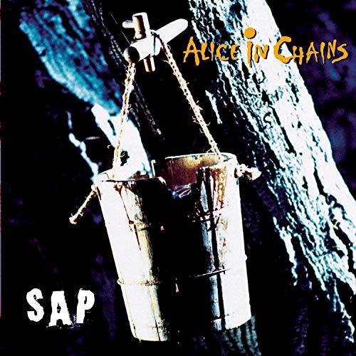 Alice In Chains “Sap” CD cover: bucket hanging from a tree branch.