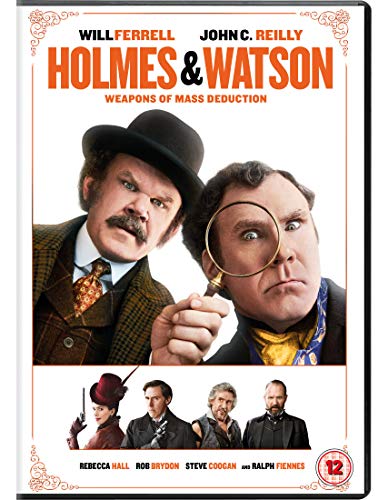 DVD cover for “Holmes & Watson” featuring Will Ferrell and John C. Reilly.