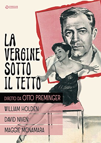 DVD cover for “Vergine Sotto Il Tetto” featuring William Holden and Maggie McNamara.
