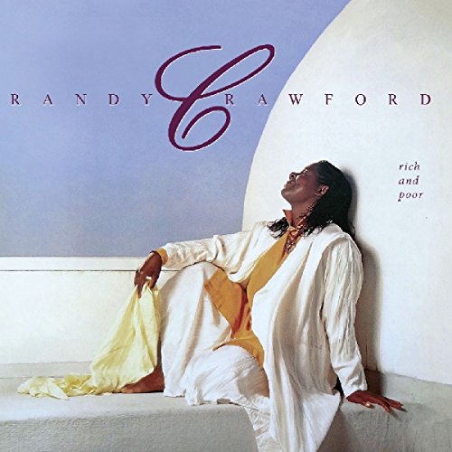 Randy Crawford album cover, a relaxed portrait in white and yellow.