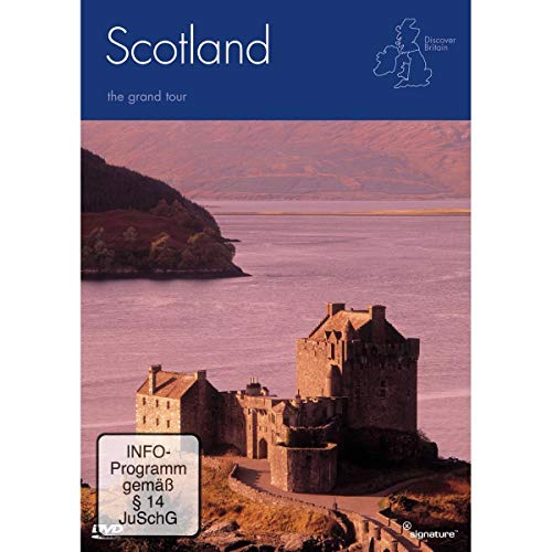 DVD cover for “Scotland - The Grand Tour” featuring a castle and landscape.