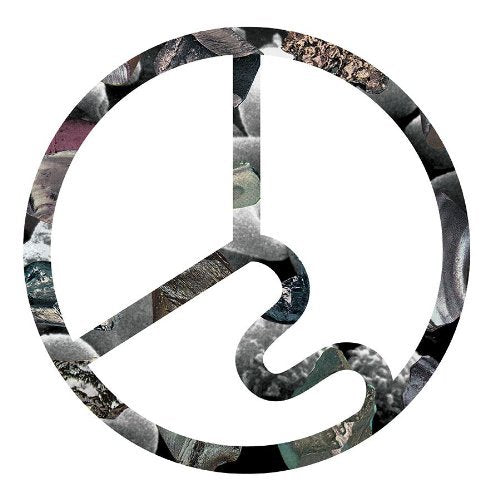 CD cover with a white peace sign overlaid with textured, colorful images.