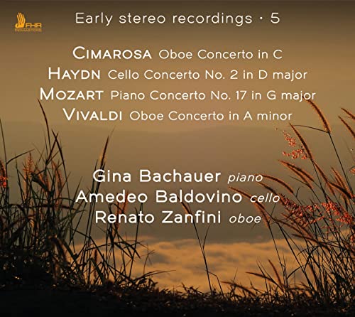 CD cover for "Early Stereo Recordings Volume 5" featuring composers Vivaldi, Mozart, Haydn.