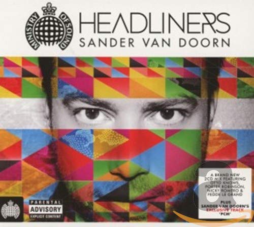 CD cover for Sander Van Doorn’s “Headliners” with colorful geometric patterns.