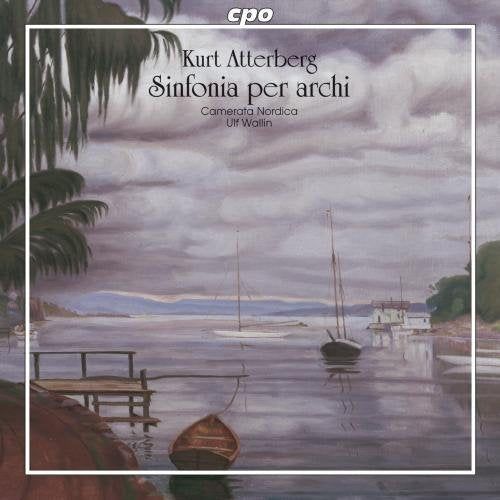 CD cover: landscape painting of a lake with boats and trees.