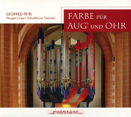 CD cover featuring a colorful organ inside a stone church archway.