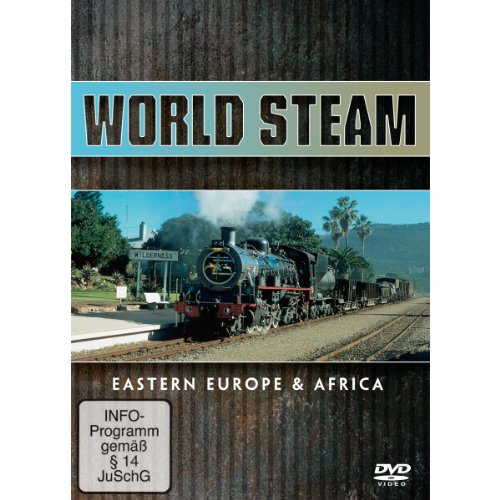 DVD cover featuring a black steam train traveling through a mountainous landscape.