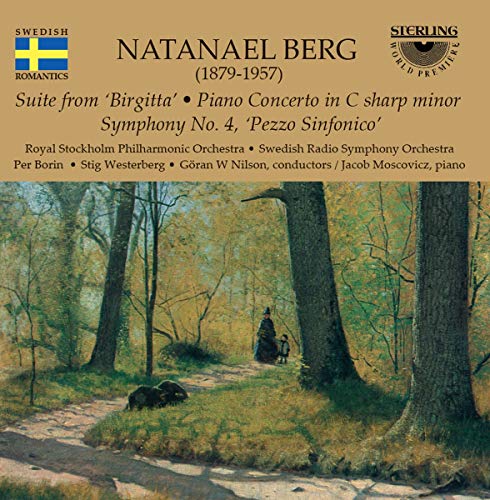 CD cover for Natanael Berg’s “Suite from Birgitta” with a forest painting.