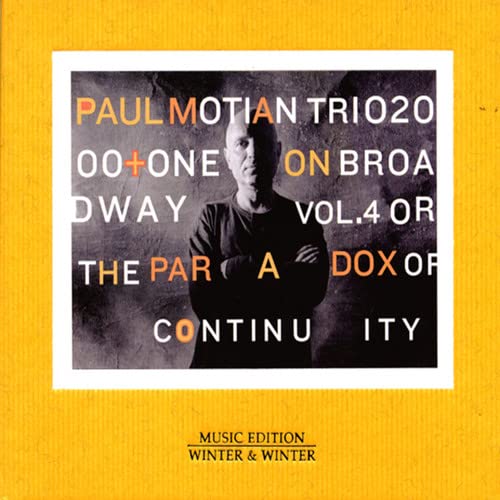 CD cover for Paul Motian Trio 2000, featuring a portrait of a man.