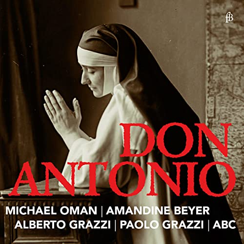 CD cover: Nun in profile with red text “Don Antonio”, Vivaldi album.