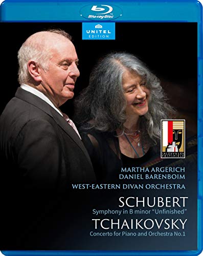 Blu-ray cover featuring portraits of Martha Argerich and Daniel Barenboim.