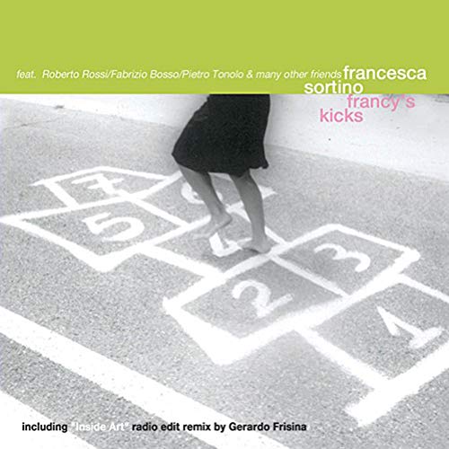 CDCS CD cover showing a person's legs playing hopscotch on a paved surface.