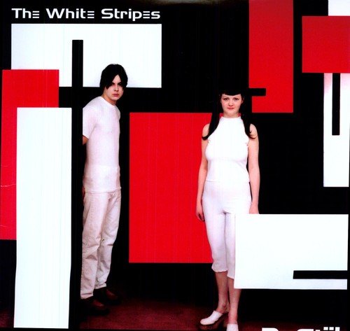 The White Stripes album cover, featuring a man and woman in white.
