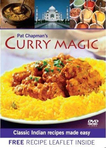 DVD cover for “Curry Magic” featuring curry with rice and Indian imagery.