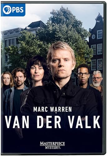 DVD cover for āVan Der Valkā featuring a detective and cast in Amsterdam.