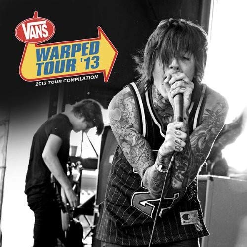 Warped Tour '13 compilation CD cover featuring a singer with tattoos.