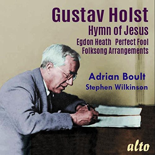 CD cover featuring conductor Adrian Boult and composer Gustav Holst’s works.