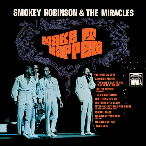 Album cover for Smokey Robinson & The Miracles' "Make It Happen" vinyl.