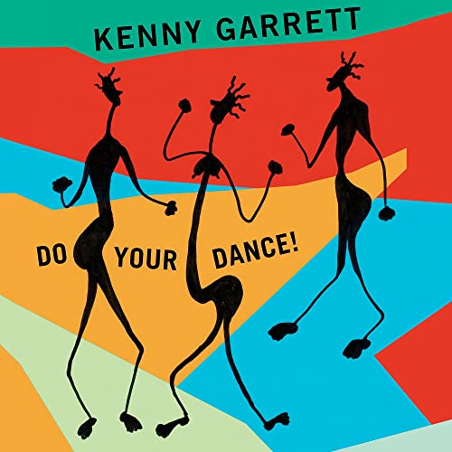 CD cover: Silhouettes of three dancing figures on a colorful, abstract background.