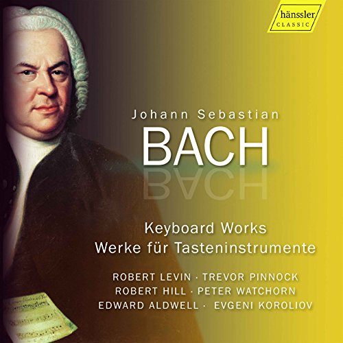 CD cover featuring a portrait of Johann Sebastian Bach and text details.