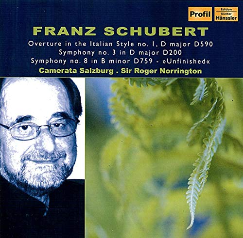 CD cover featuring portrait of Sir Roger Norrington and yellow flower.