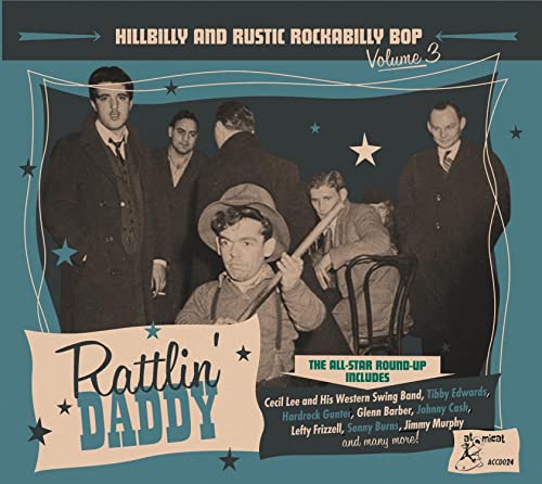 CD cover for “Rattlin’ Daddy” featuring vintage photos of musicians.