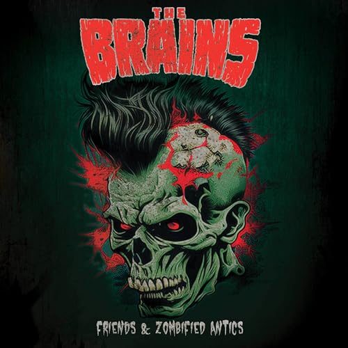 CD cover for The Brains, featuring a zombie-like skull illustration.