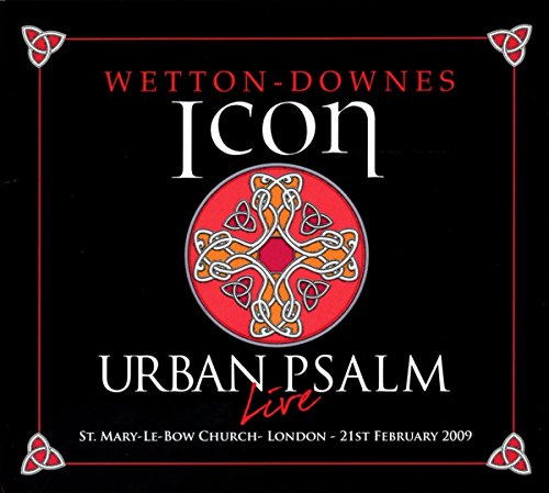 CD cover: "Icon - Urban Psalm" with Celtic knotwork and red accents.