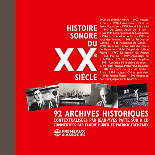 Red boxset cover with historical images and large white "XX SIÈCLE" text.