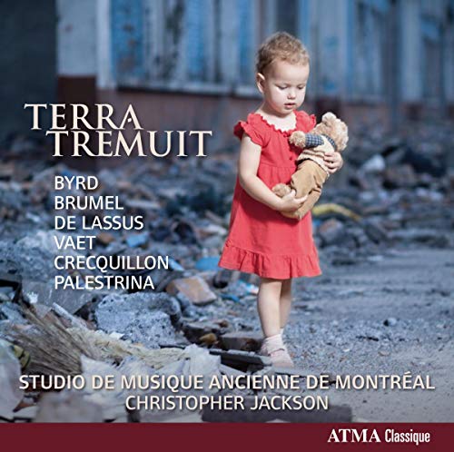 CD cover: young girl in red dress holding a teddy bear.