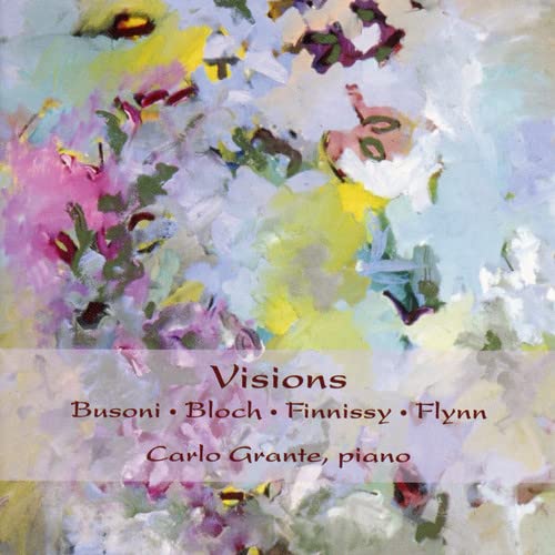 CD cover with abstract floral painting and composer/pianist names.