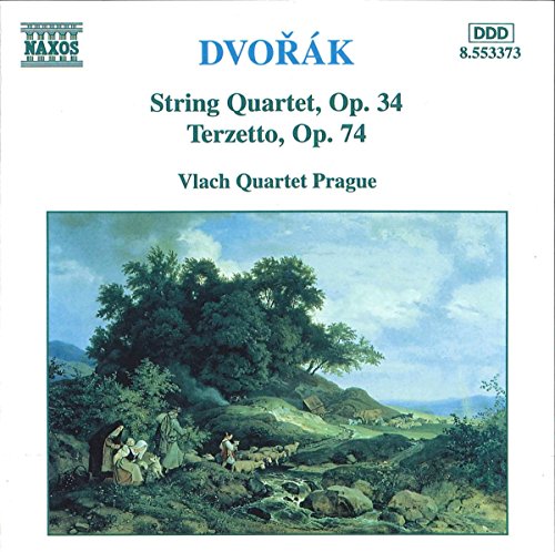 CD cover for Dvořák’s String Quartet and Terzetto performed by Vlach Quartet.