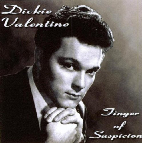 Black and white CD cover featuring portrait of Dickie Valentine.