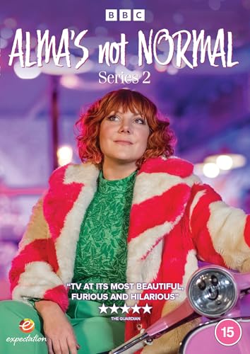 DVD cover for "Alma's Not Normal: Series 2" featuring a young woman.